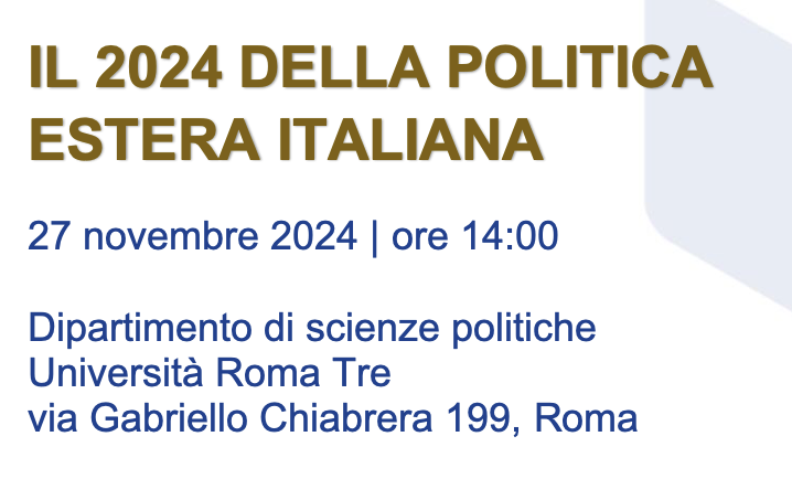 Il 2024 della politica estera italiana